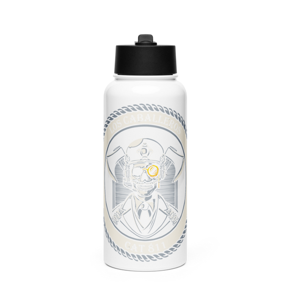 CAT 811 66266358 Stainless Steel Water Bottle with a Straw Lid