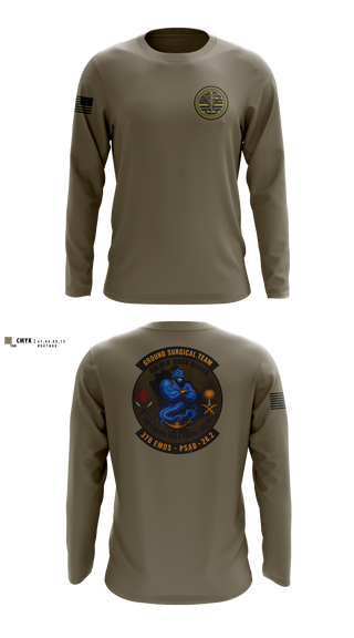 Long Sleeve Performance Shirt, 111th Ground Surgical Team, Air Force, Teamtime, Team time, sublimation, custom sports apparel, team uniforms, spirit wear, spiritwear, sports uniforms, custom shirts, team store, custom team store, fundraiser sports, apparel fundraiser