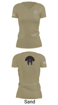 HQ PLT, A CO, USDB BN (CORR) 15623117 Women's Short Sleeve V-neck Shirt - 88
