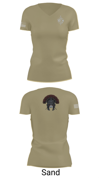 Womens Short Sleeve Vneck Shirt, HQ PLT, A CO, USDB BN (CORR), , Teamtime, Team time, sublimation, custom sports apparel, team uniforms, spirit wear, spiritwear, sports uniforms, custom shirts, team store, custom team store, fundraiser sports, apparel fundraiser