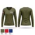 SWRERT Women's Long Sleeve V-neck Shirt - 1
