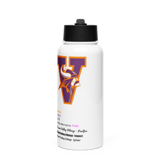 Missouri Valley College Cross Country 61374196 Stainless Steel Water Bottle with a Straw Lid