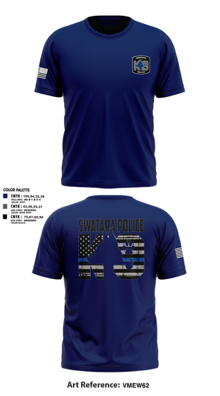 Short Sleeve Performance Shirt, Swatara K9, Police, Teamtime, Team time, sublimation, custom sports apparel, team uniforms, spirit wear, spiritwear, sports uniforms, custom shirts, team store, custom team store, fundraiser sports, apparel fundraiser