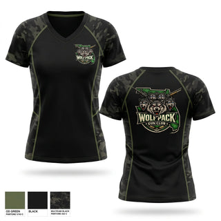 Womens Short Sleeve Vneck Shirt, The Wolfpack Gun Club, , Teamtime, Team time, sublimation, custom sports apparel, team uniforms, spirit wear, spiritwear, sports uniforms, custom shirts, team store, custom team store, fundraiser sports, apparel fundraiser