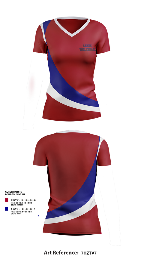 Womens Short Sleeve Vneck Shirt, Lakes Volleyball, Women's Volleyball, Teamtime, Team time, sublimation, custom sports apparel, team uniforms, spirit wear, spiritwear, sports uniforms, custom shirts, team store, custom team store, fundraiser sports, apparel fundraiser