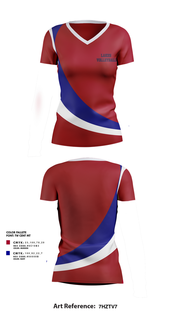 Womens Short Sleeve Vneck Shirt, Lakes Volleyball, Women's Volleyball, Teamtime, Team time, sublimation, custom sports apparel, team uniforms, spirit wear, spiritwear, sports uniforms, custom shirts, team store, custom team store, fundraiser sports, apparel fundraiser
