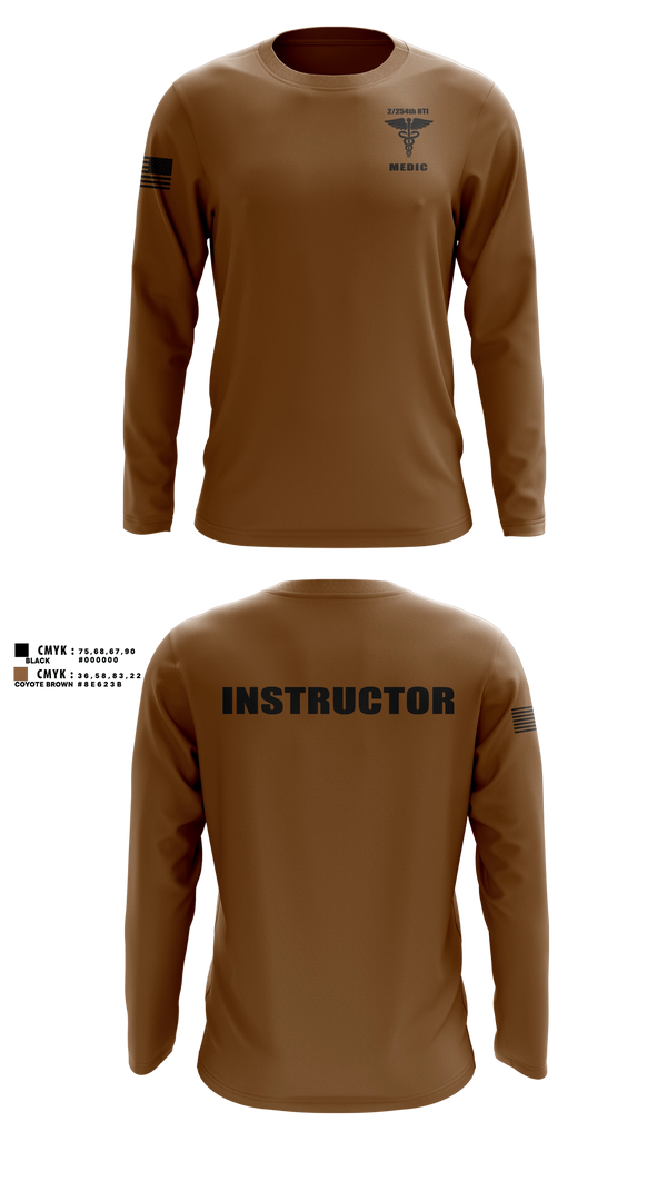 Long Sleeve Performance Shirt, 2/254 RTI, Army, Teamtime, Team time, sublimation, custom sports apparel, team uniforms, spirit wear, spiritwear, sports uniforms, custom shirts, team store, custom team store, fundraiser sports, apparel fundraiser
