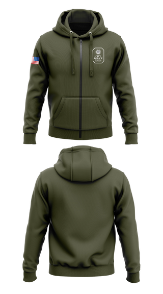 Zip Hoodie, Rockville City Police, Police, Teamtime, Team time, sublimation, custom sports apparel, team uniforms, spirit wear, spiritwear, sports uniforms, custom shirts, team store, custom team store, fundraiser sports, apparel fundraiser