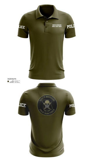 Short Sleeve Performance Polo, North Missouri Drug Task Force, Police, Teamtime, Team time, sublimation, custom sports apparel, team uniforms, spirit wear, spiritwear, sports uniforms, custom shirts, team store, custom team store, fundraiser sports, apparel fundraiser