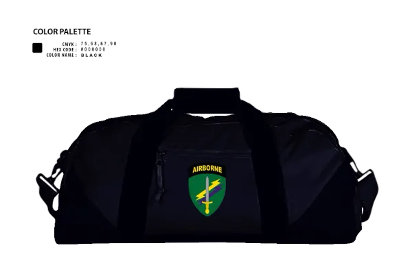 Duffle Bag, Civil Affairs, , Teamtime, Team time, sublimation, custom sports apparel, team uniforms, spirit wear, spiritwear, sports uniforms, custom shirts, team store, custom team store, fundraiser sports, apparel fundraiser