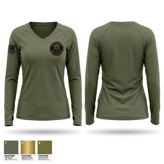 Womens Long Sleeve Vneck Shirt, Marengo County SRT, Police, Teamtime, Team time, sublimation, custom sports apparel, team uniforms, spirit wear, spiritwear, sports uniforms, custom shirts, team store, custom team store, fundraiser sports, apparel fundraiser