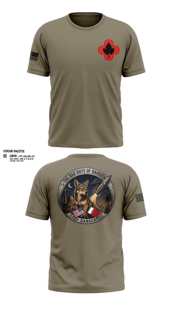 Old School Cotton Feel Shirt, 143rd RSG (Bahrain), National Guard, Teamtime, Team time, sublimation, custom sports apparel, team uniforms, spirit wear, spiritwear, sports uniforms, custom shirts, team store, custom team store, fundraiser sports, apparel fundraiser