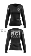 Providence Police BCI Women's Long Sleeve V-neck Shirt - 50
