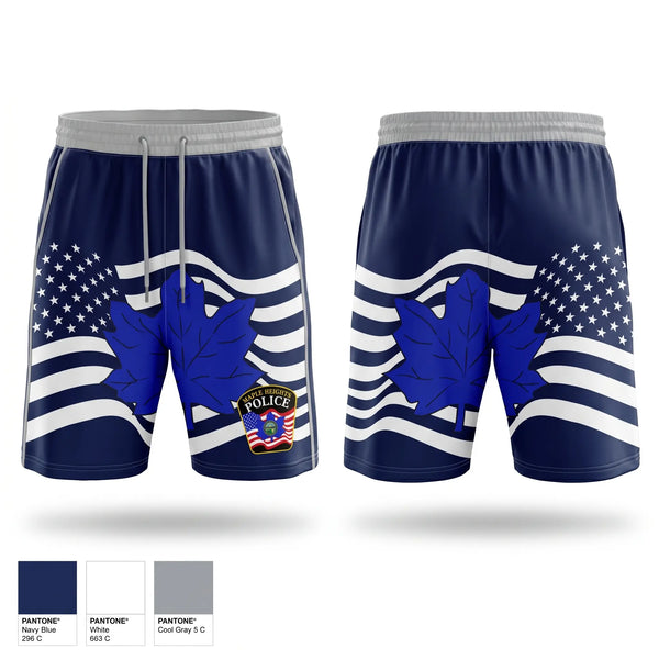 Athletic Shorts With Pockets, Maple Heights Police Department, Police, Teamtime, Team time, sublimation, custom sports apparel, team uniforms, spirit wear, spiritwear, sports uniforms, custom shirts, team store, custom team store, fundraiser sports, apparel fundraiser
