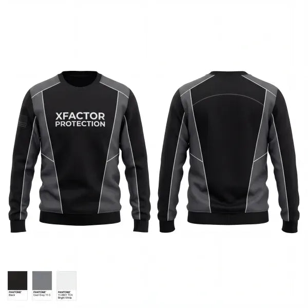 Crew Neck Sweatshirt, XFACTOR PROTECTION, Police, Teamtime, Team time, sublimation, custom sports apparel, team uniforms, spirit wear, spiritwear, sports uniforms, custom shirts, team store, custom team store, fundraiser sports, apparel fundraiser