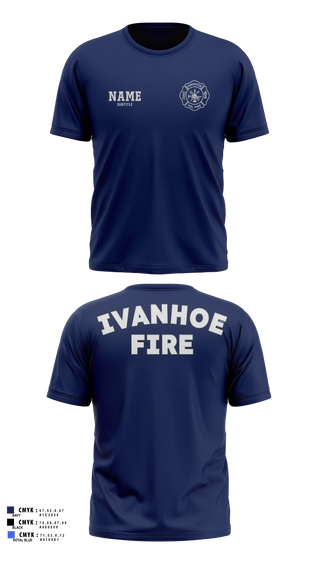 Old School Cotton Shirt, Ivanhoe Volunteer Fire Department, Fire Department, Teamtime, Team time, sublimation, custom sports apparel, team uniforms, spirit wear, spiritwear, sports uniforms, custom shirts, team store, custom team store, fundraiser sports, apparel fundraiser