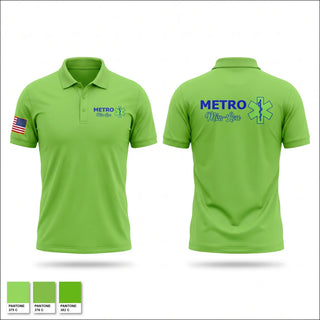 Short Sleeve Performance Polo, Metro Miss Lou EMS, EMS/EMT, Teamtime, Team time, sublimation, custom sports apparel, team uniforms, spirit wear, spiritwear, sports uniforms, custom shirts, team store, custom team store, fundraiser sports, apparel fundraiser