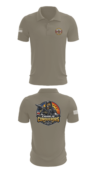 Short Sleeve Performance Polo, Charlie conquerors, Air Force, Teamtime, Team time, sublimation, custom sports apparel, team uniforms, spirit wear, spiritwear, sports uniforms, custom shirts, team store, custom team store, fundraiser sports, apparel fundraiser