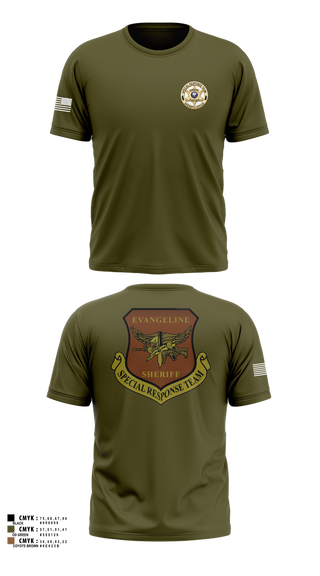 Old School Cotton Feel Shirt, Evangeline Parish Sheriffs Office S.R.T, Police, Teamtime, Team time, sublimation, custom sports apparel, team uniforms, spirit wear, spiritwear, sports uniforms, custom shirts, team store, custom team store, fundraiser sports, apparel fundraiser