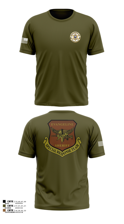 Evangeline Parish Sheriffs Office S.R.T Old School Cotton Feel Shirt - 101