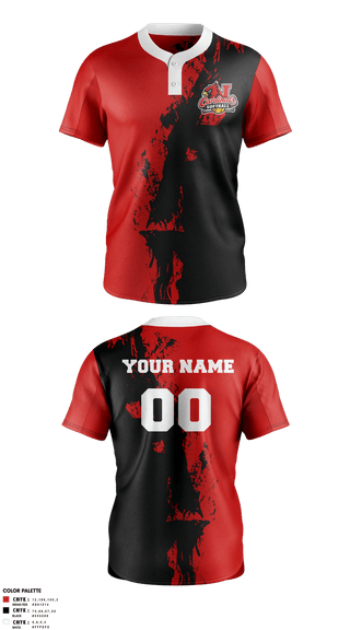 Two Button Softball Jersey, Cardinals, Softball, Teamtime, Team time, sublimation, custom sports apparel, team uniforms, spirit wear, spiritwear, sports uniforms, custom shirts, team store, custom team store, fundraiser sports, apparel fundraiser