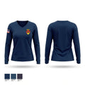 Locke Women's Long Sleeve V-neck Shirt - 1