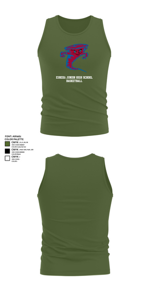 Tank Top, Eureka Junior High School Basketball, Men's Basketball, Teamtime, Team time, sublimation, custom sports apparel, team uniforms, spirit wear, spiritwear, sports uniforms, custom shirts, team store, custom team store, fundraiser sports, apparel fundraiser