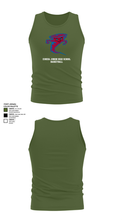 Eureka Junior High School Basketball 17184754 Tank Top - 23