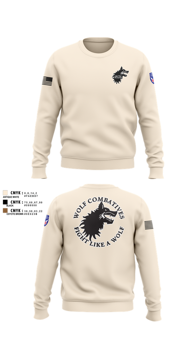 Wolf Combatives Crew Neck Sweatshirt - 102