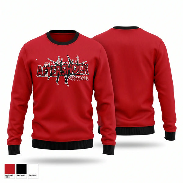 Crew Neck Sweatshirt, Aftershock, Softball, Teamtime, Team time, sublimation, custom sports apparel, team uniforms, spirit wear, spiritwear, sports uniforms, custom shirts, team store, custom team store, fundraiser sports, apparel fundraiser