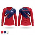Plaza Park 59569277 Women's Long Sleeve V-neck Shirt - 1