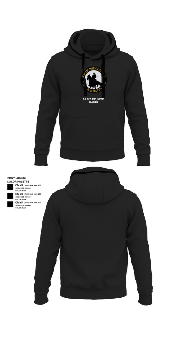 Hoodie, 2-8 Cav, HHC, Medic Platoon, , Teamtime, Team time, sublimation, custom sports apparel, team uniforms, spirit wear, spiritwear, sports uniforms, custom shirts, team store, custom team store, fundraiser sports, apparel fundraiser