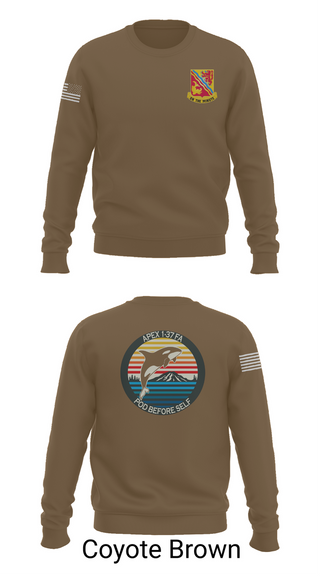 Crew Neck Sweatshirt, A BTRY, 1-37FAR, , Teamtime, Team time, sublimation, custom sports apparel, team uniforms, spirit wear, spiritwear, sports uniforms, custom shirts, team store, custom team store, fundraiser sports, apparel fundraiser