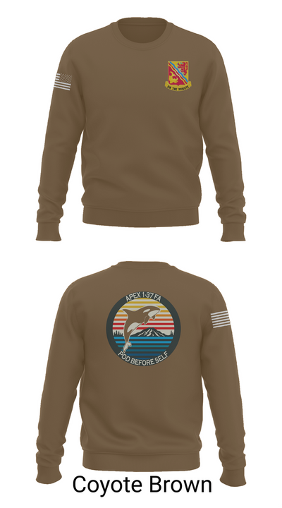 A BTRY, 1-37FAR 4037747 Crew Neck Sweatshirt - 5
