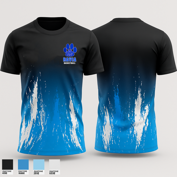 Short Sleeve Performance Shirt, Ravia Middle School Basketball, Men's Basketball, Teamtime, Team time, sublimation, custom sports apparel, team uniforms, spirit wear, spiritwear, sports uniforms, custom shirts, team store, custom team store, fundraiser sports, apparel fundraiser