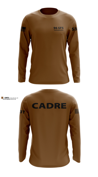 Long Sleeve Performance Shirt, 96 SFS Training Section, Air Force, Teamtime, Team time, sublimation, custom sports apparel, team uniforms, spirit wear, spiritwear, sports uniforms, custom shirts, team store, custom team store, fundraiser sports, apparel fundraiser