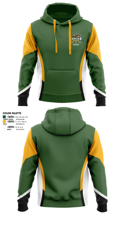 Canyon High School Girls Soccer 73964009 Hoodie - 2