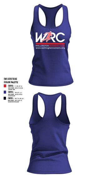 Womens Track Singlet, Wellington Runners Club, Spirit Store, Teamtime, Team time, sublimation, custom sports apparel, team uniforms, spirit wear, spiritwear, sports uniforms, custom shirts, team store, custom team store, fundraiser sports, apparel fundraiser