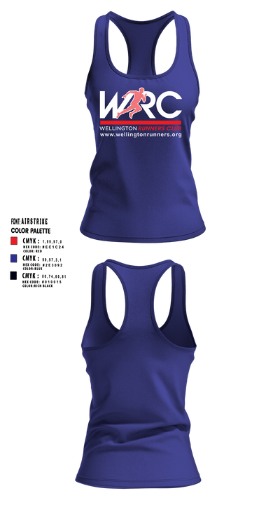 Wellington Runners Club 55706175 Women's Track Singlet - 22