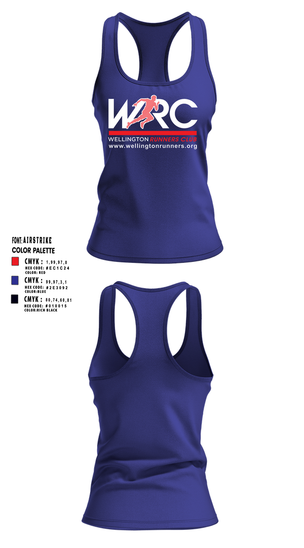 Womens Track Singlet, Wellington Runners Club, Spirit Store, Teamtime, Team time, sublimation, custom sports apparel, team uniforms, spirit wear, spiritwear, sports uniforms, custom shirts, team store, custom team store, fundraiser sports, apparel fundraiser