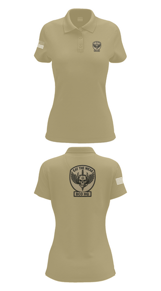 Womens Short Sleeve Performance Polo, 112th Signal Battalion Bravo Company, , Teamtime, Team time, sublimation, custom sports apparel, team uniforms, spirit wear, spiritwear, sports uniforms, custom shirts, team store, custom team store, fundraiser sports, apparel fundraiser