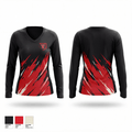 Victory Christian Academy Storm 97621448 Women's Long Sleeve V-neck Shirt - 1