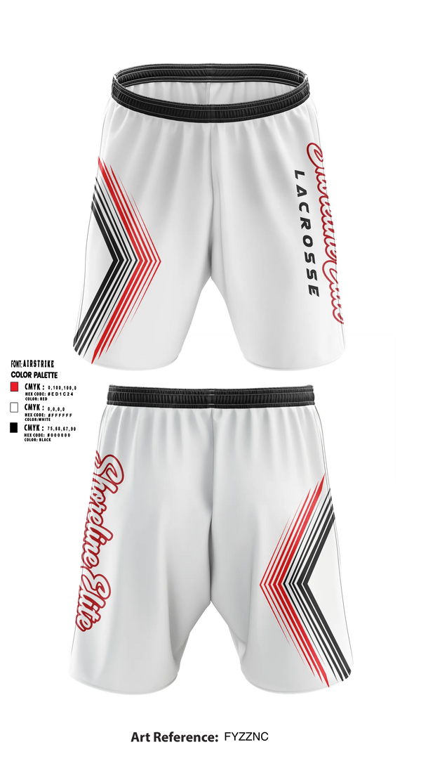 Athletic Shorts With Pockets, Shoreline Elite, Men's Lacrosse, Teamtime, Team time, sublimation, custom sports apparel, team uniforms, spirit wear, spiritwear, sports uniforms, custom shirts, team store, custom team store, fundraiser sports, apparel fundraiser