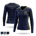 Springfield Police CNT Women's Long Sleeve V-neck Shirt - 1