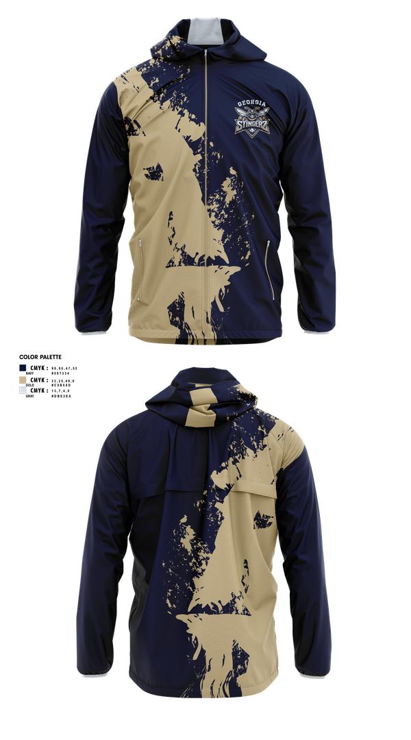 Windbreaker, Georgia Stingerz, Baseball, Teamtime, Team time, sublimation, custom sports apparel, team uniforms, spirit wear, spiritwear, sports uniforms, custom shirts, team store, custom team store, fundraiser sports, apparel fundraiser