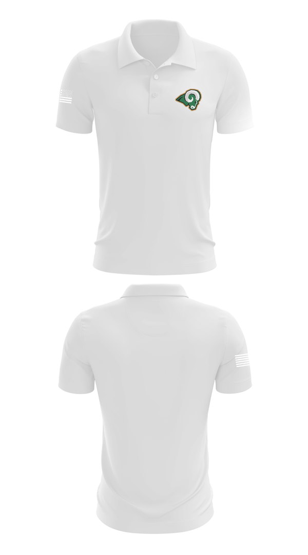 Short Sleeve Performance Polo, Reig Rams Basketball, Men's Basketball, Teamtime, Team time, sublimation, custom sports apparel, team uniforms, spirit wear, spiritwear, sports uniforms, custom shirts, team store, custom team store, fundraiser sports, apparel fundraiser