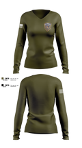Ohkay Owingeh police 347501 Women's Long Sleeve V-neck Shirt - 2
