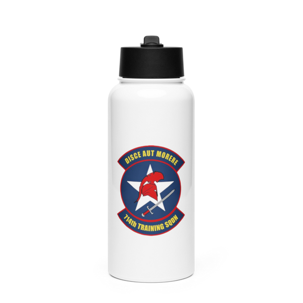 Trojans 85673427 Stainless Steel Water Bottle with a Straw Lid