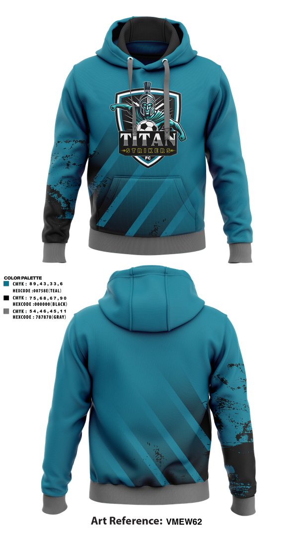 Hoodie, Titan Strikers FC, Men's Soccer, Teamtime, Team time, sublimation, custom sports apparel, team uniforms, spirit wear, spiritwear, sports uniforms, custom shirts, team store, custom team store, fundraiser sports, apparel fundraiser
