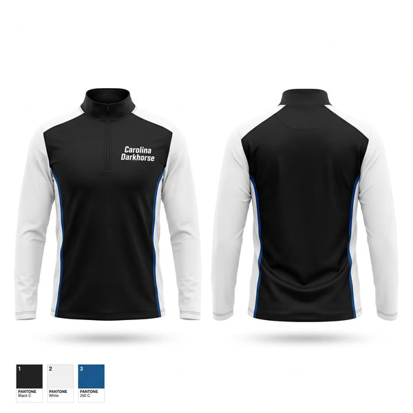 Quarter Zip Jacket, Carolina Darkhorse, Baseball, Teamtime, Team time, sublimation, custom sports apparel, team uniforms, spirit wear, spiritwear, sports uniforms, custom shirts, team store, custom team store, fundraiser sports, apparel fundraiser